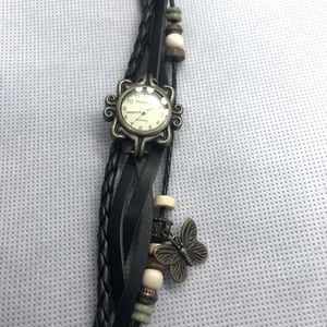 Beautiful Black Leather Watch✨